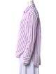 The Frankie Shop Striped Long Sleeve Button-Up Top
