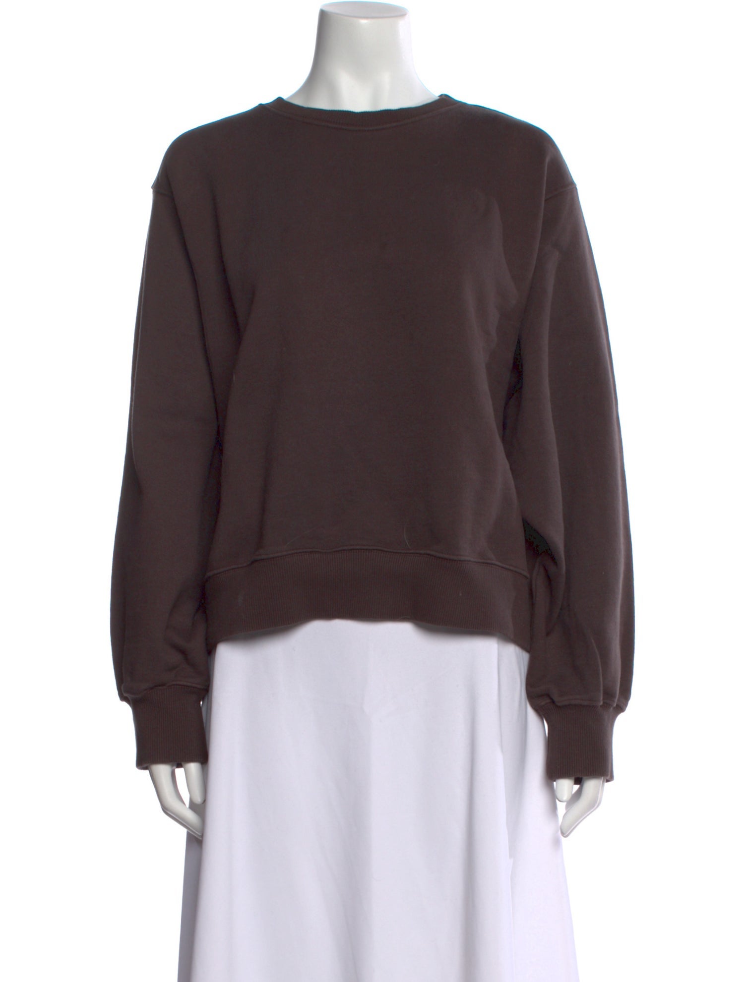 The Frankie Shop Scoop Neck Long Sleeve Sweatshirt