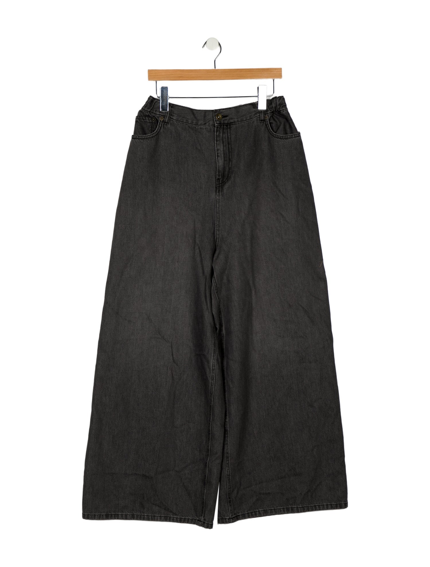 The Frankie Shop High-Rise Wide Leg Jeans