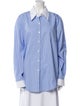 The Frankie Shop Striped Long Sleeve Button-Up Top