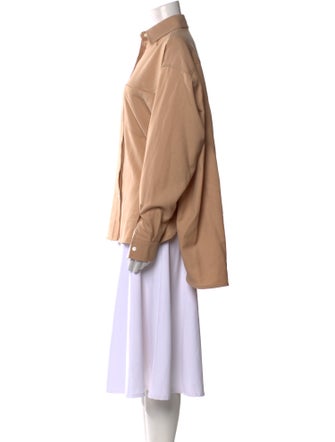 The Frankie Shop Long Sleeve Button-Up Top