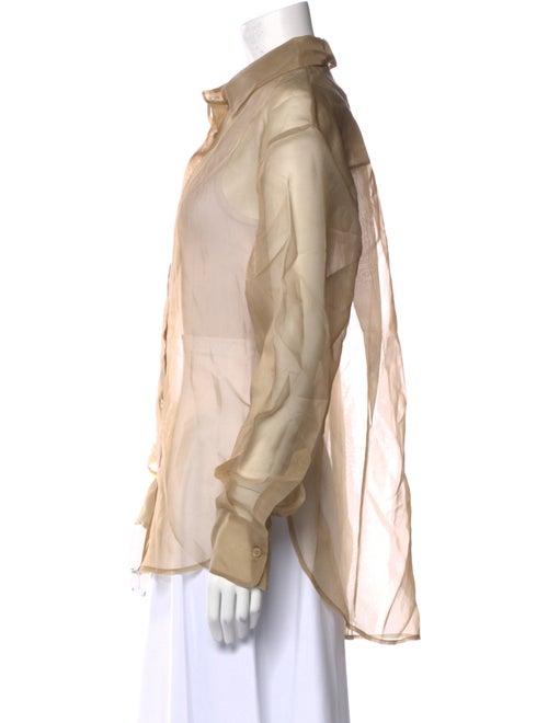 The Frankie Shop Long Sleeve Button-Up Top