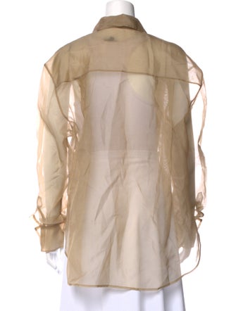 The Frankie Shop Long Sleeve Button-Up Top