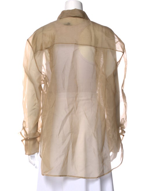 The Frankie Shop Long Sleeve Button-Up Top