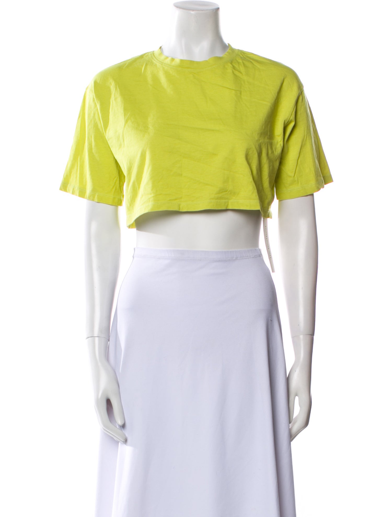 The Frankie Shop Crew Neck Short Sleeve Crop Top