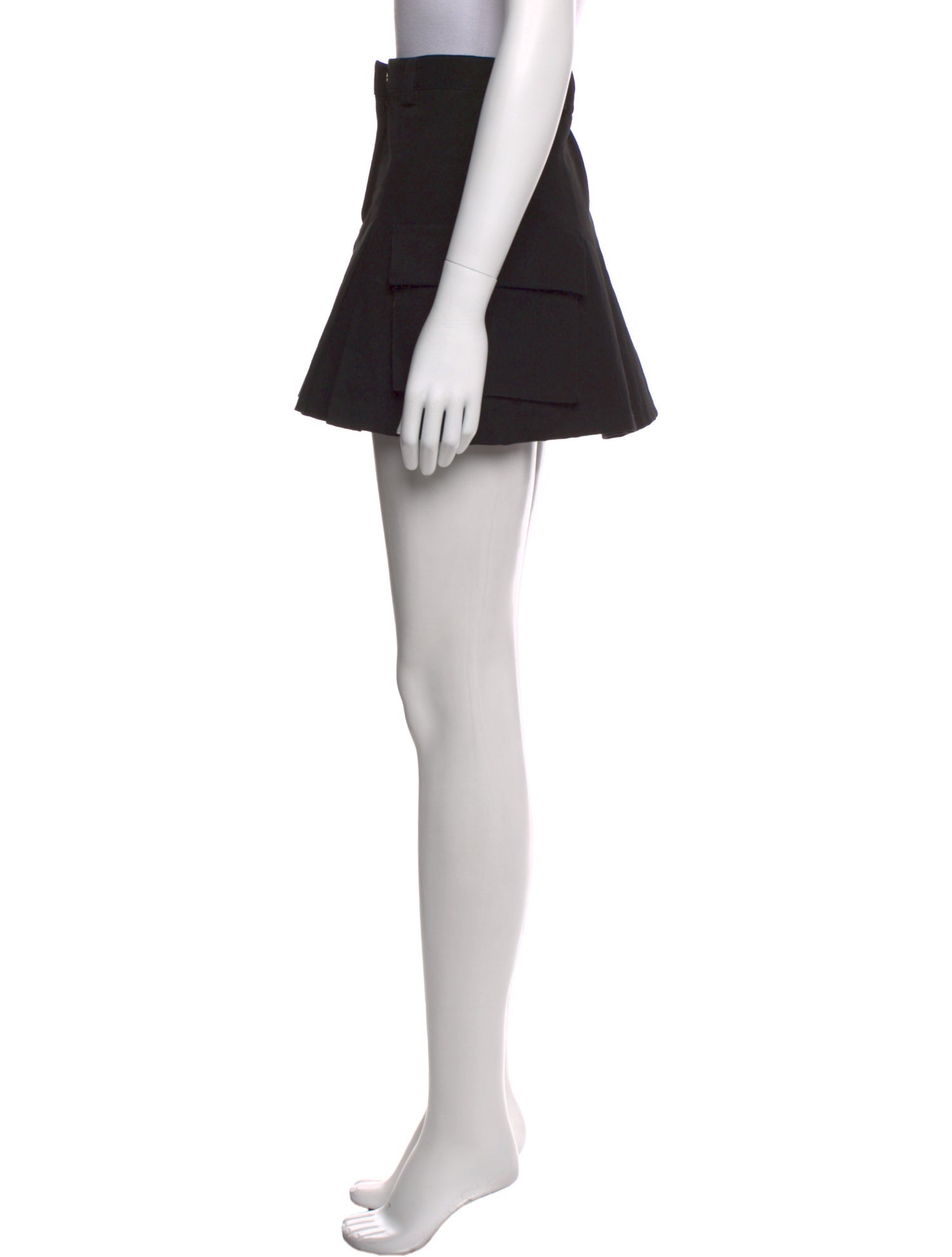 The Frankie Shop Pleated Accents Mini Skirt