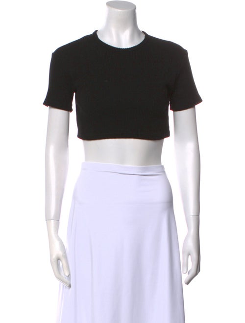 The Frankie Shop Crew Neck Short Sleeve Crop Top