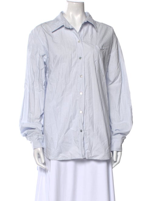 The Frankie Shop Long Sleeve Button-Up Top