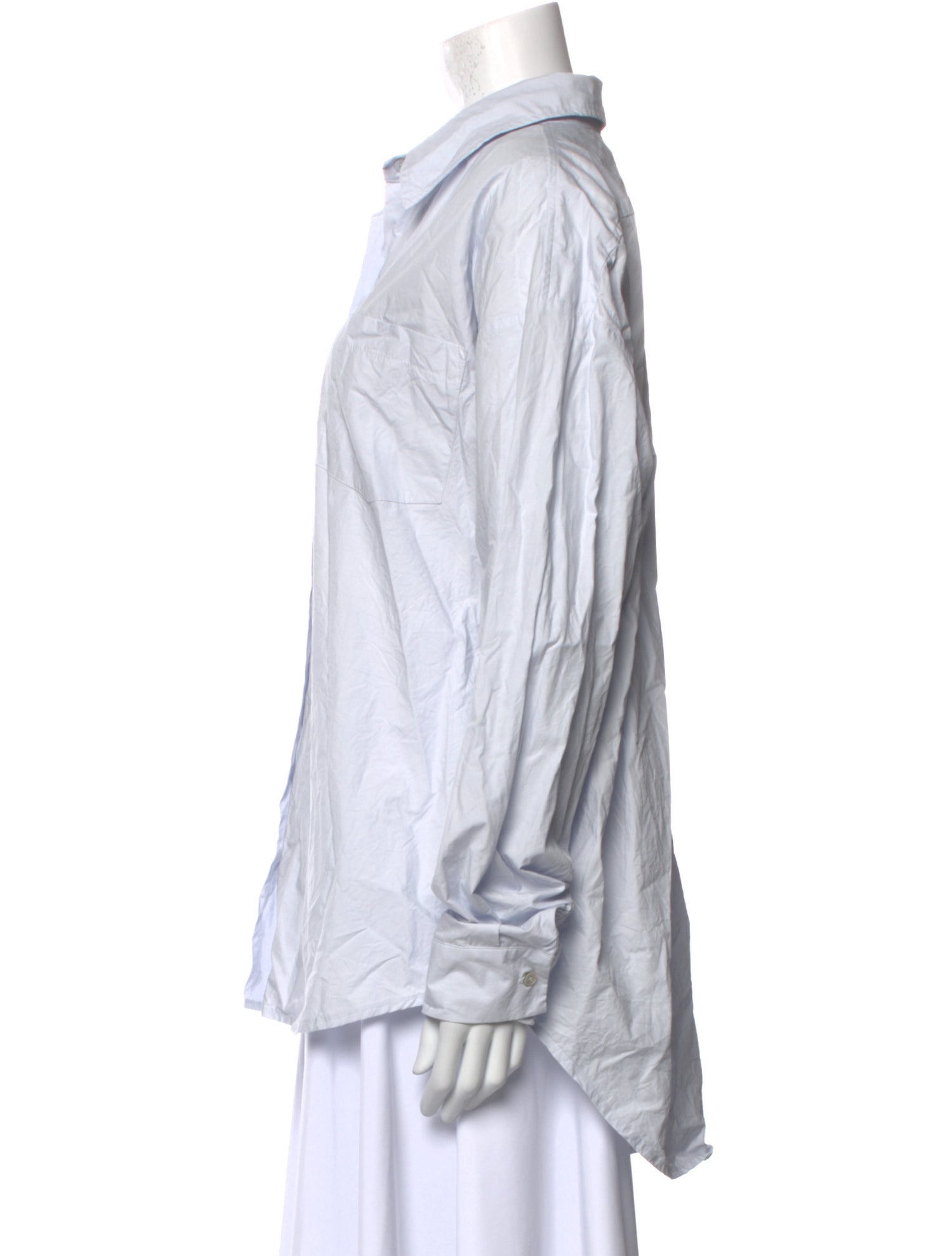 The Frankie Shop Long Sleeve Button-Up Top