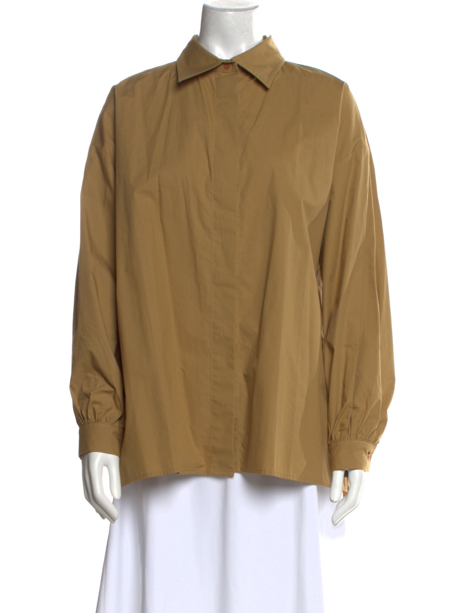 The Frankie Shop Long Sleeve Button-Up Top