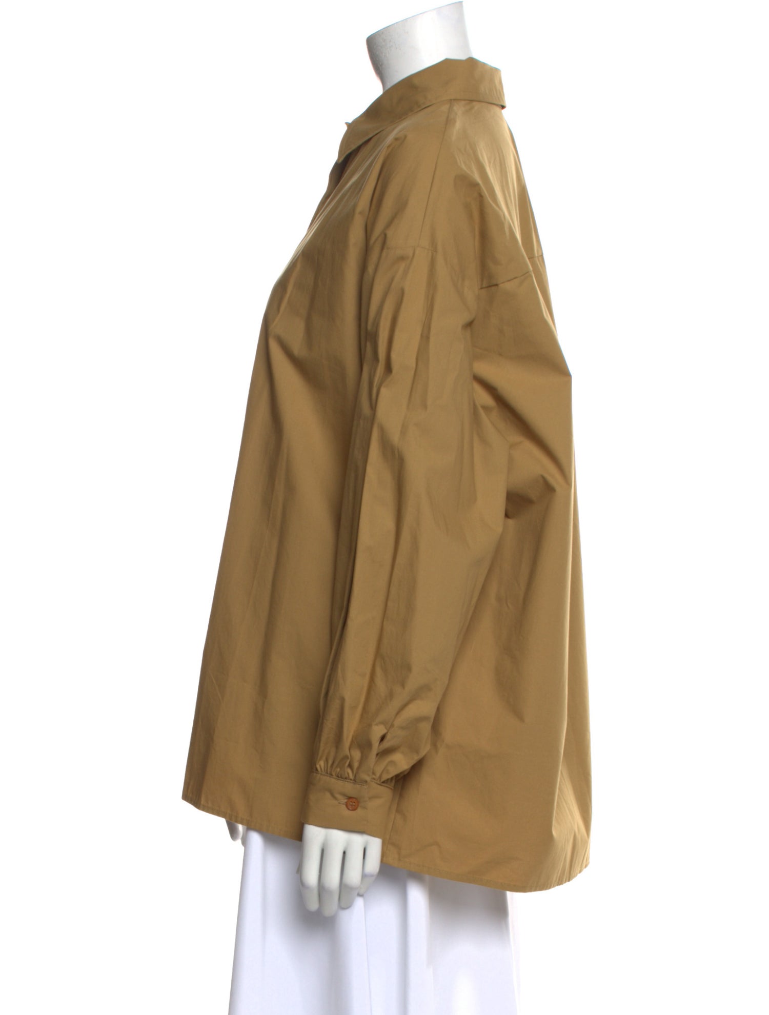 The Frankie Shop Long Sleeve Button-Up Top