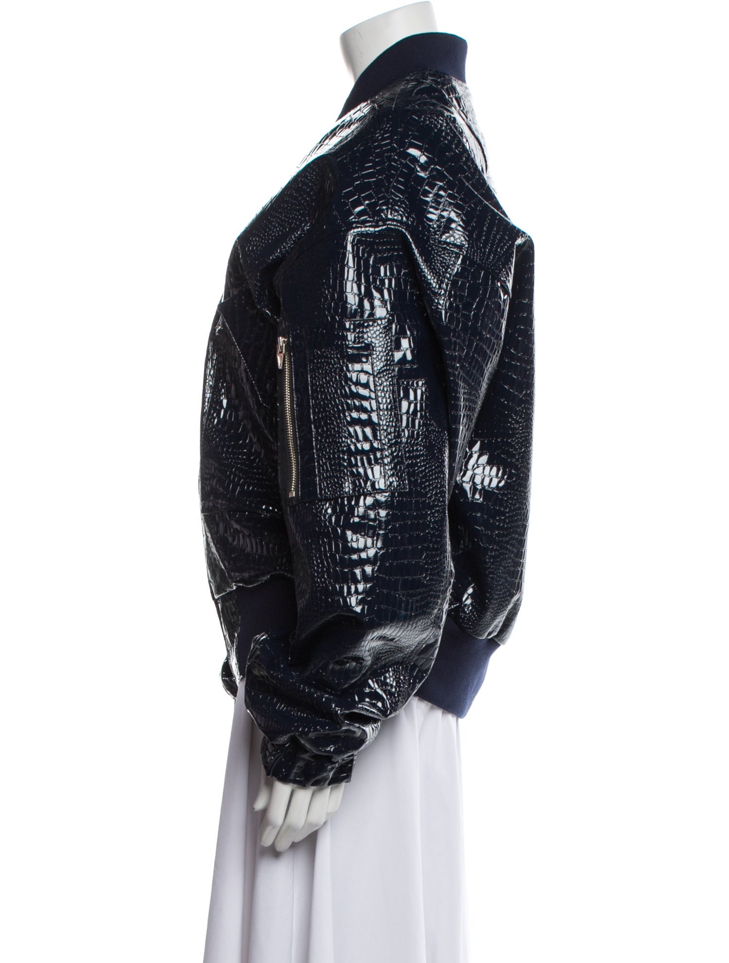 The Frankie Shop Faux Leather Bomber Jacket