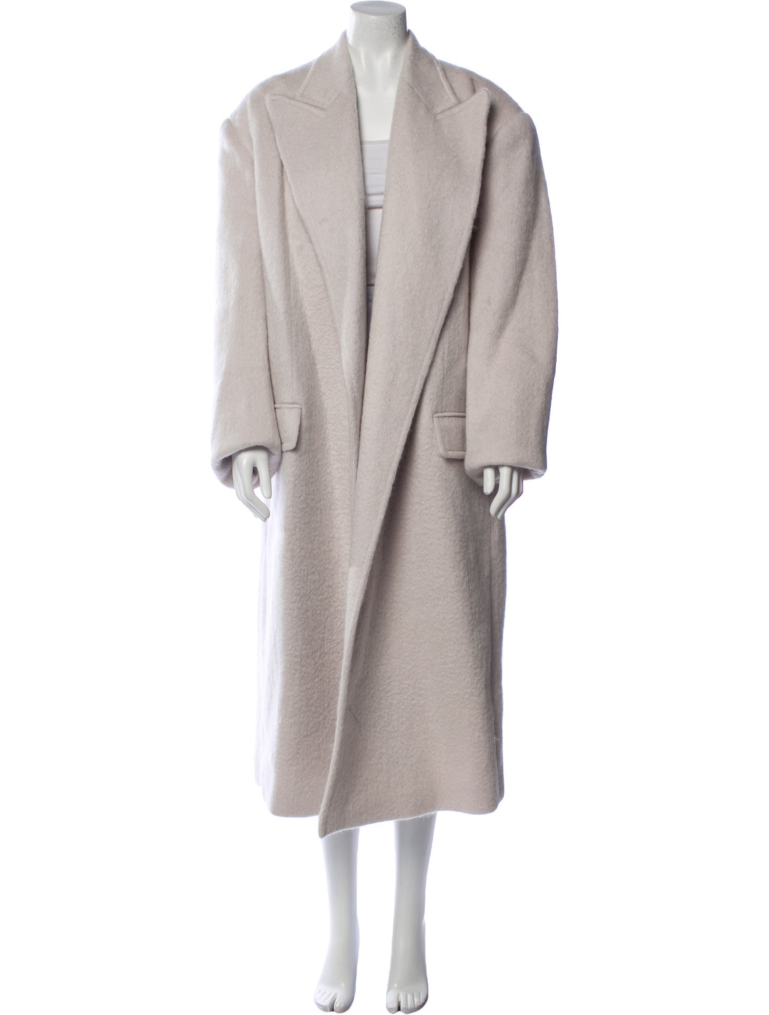The Frankie Shop Wool Faux Fur Coat w/ Tags