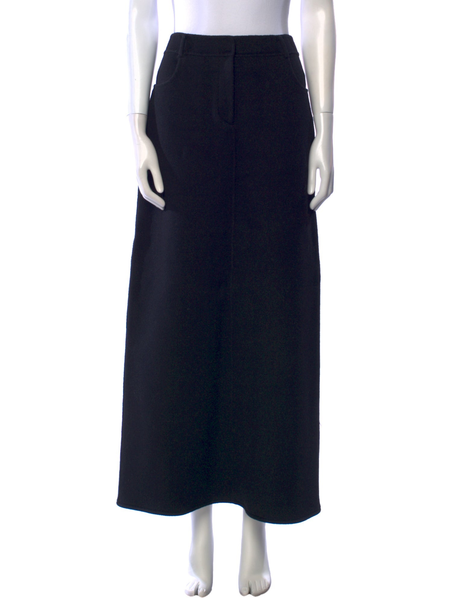 The Frankie Shop Wool Midi Length Skirt