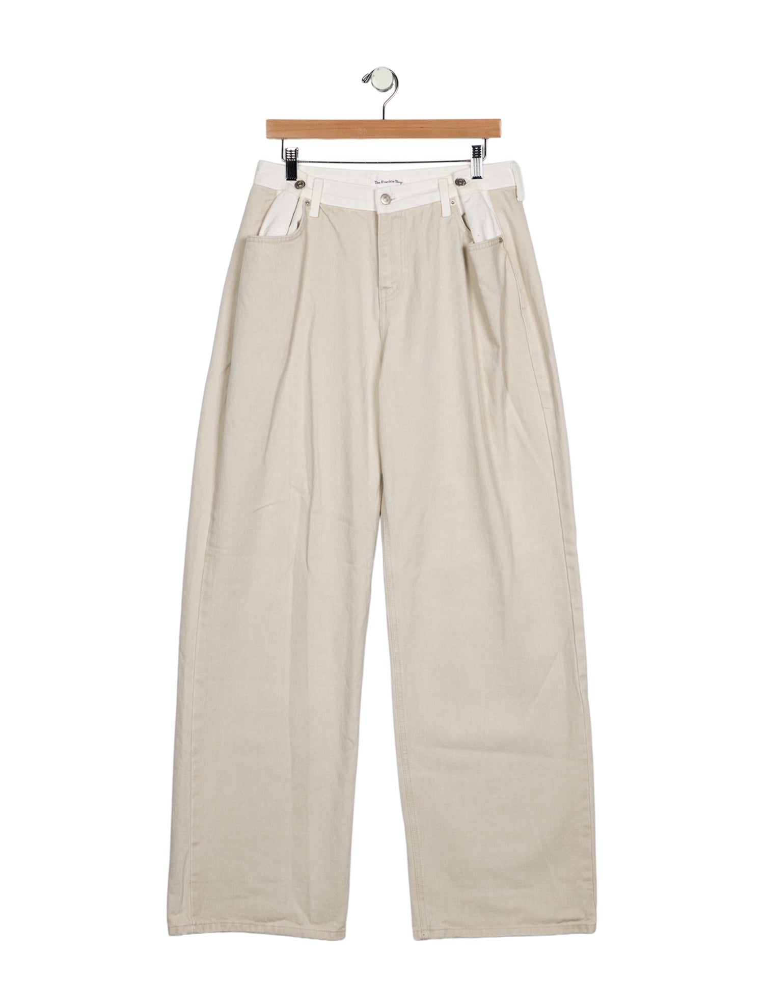 The Frankie Shop High-Rise Wide Leg Jeans