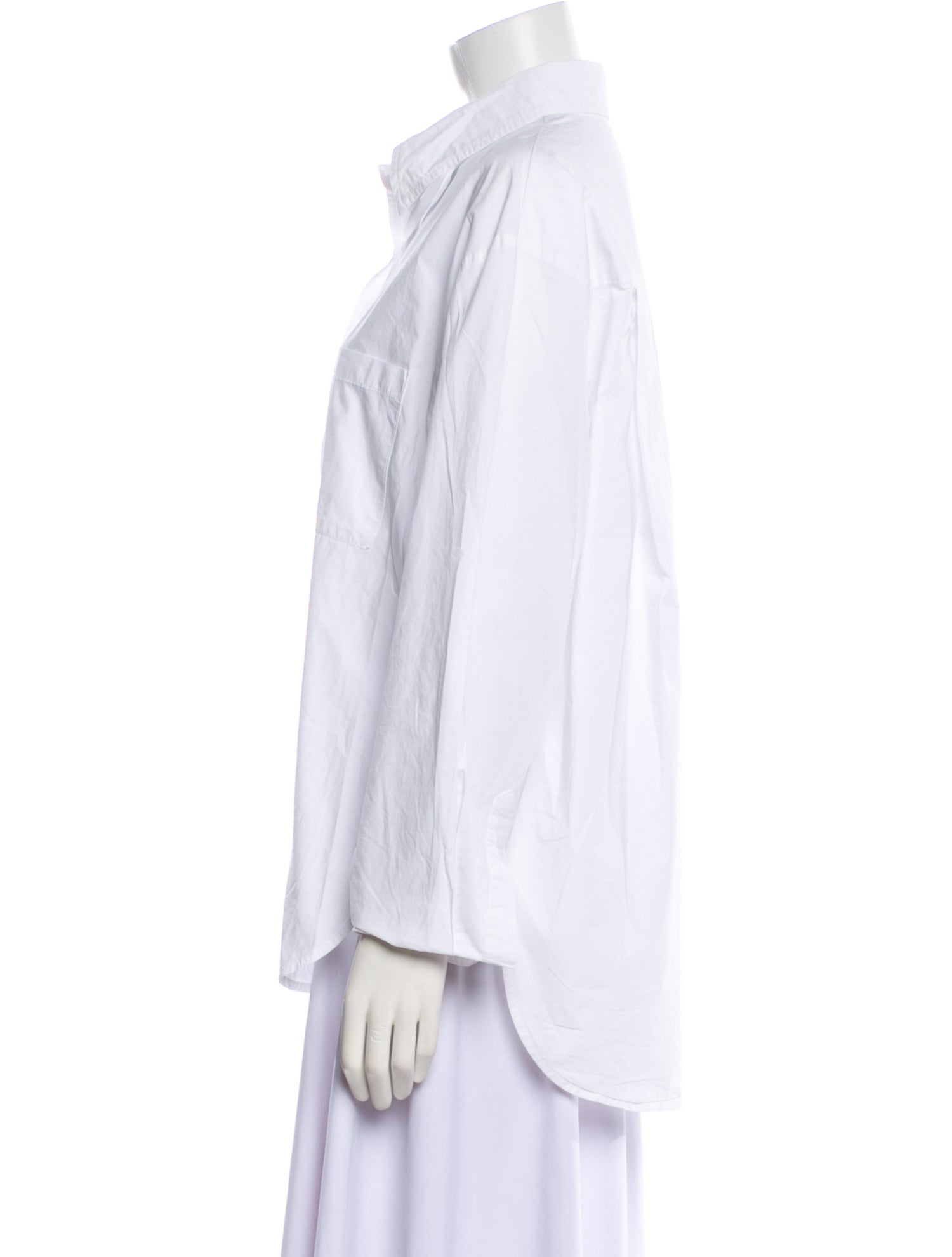 The Frankie Shop Long Sleeve Button-Up Top