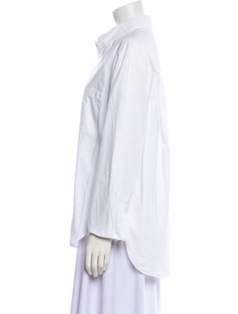 The Frankie Shop Long Sleeve Button-Up Top