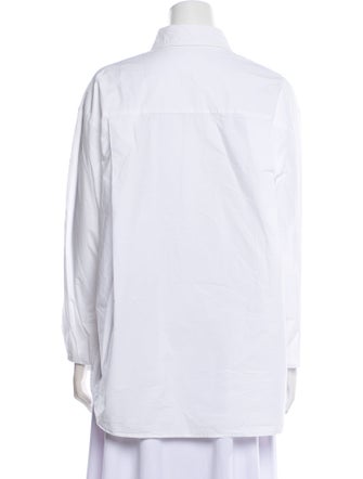 The Frankie Shop Long Sleeve Button-Up Top