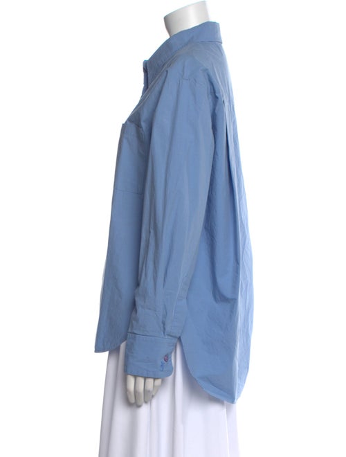 The Frankie Shop Long Sleeve Button-Up Top