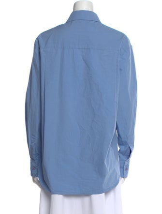 The Frankie Shop Long Sleeve Button-Up Top