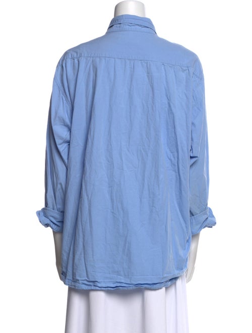 The Frankie Shop Three-Quarter Sleeve Button-Up Top