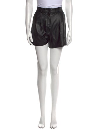 The Frankie Shop Faux Leather Mini Shorts