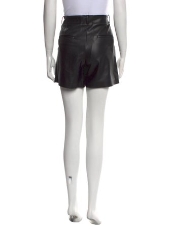 The Frankie Shop Faux Leather Mini Shorts