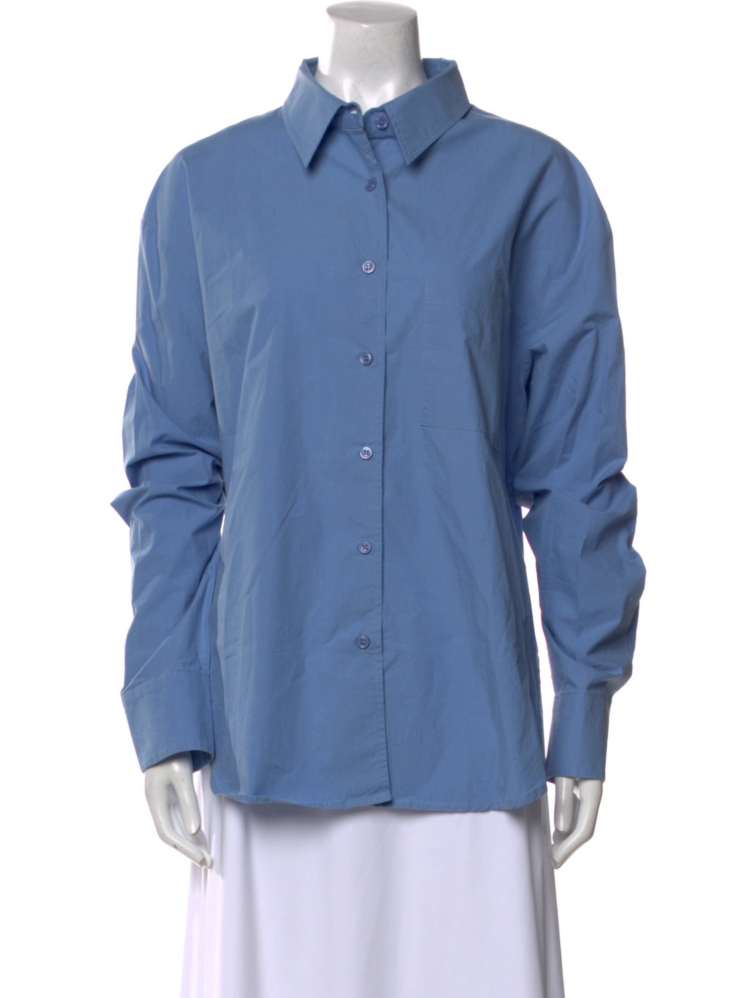The Frankie Shop Long Sleeve Button-Up Top