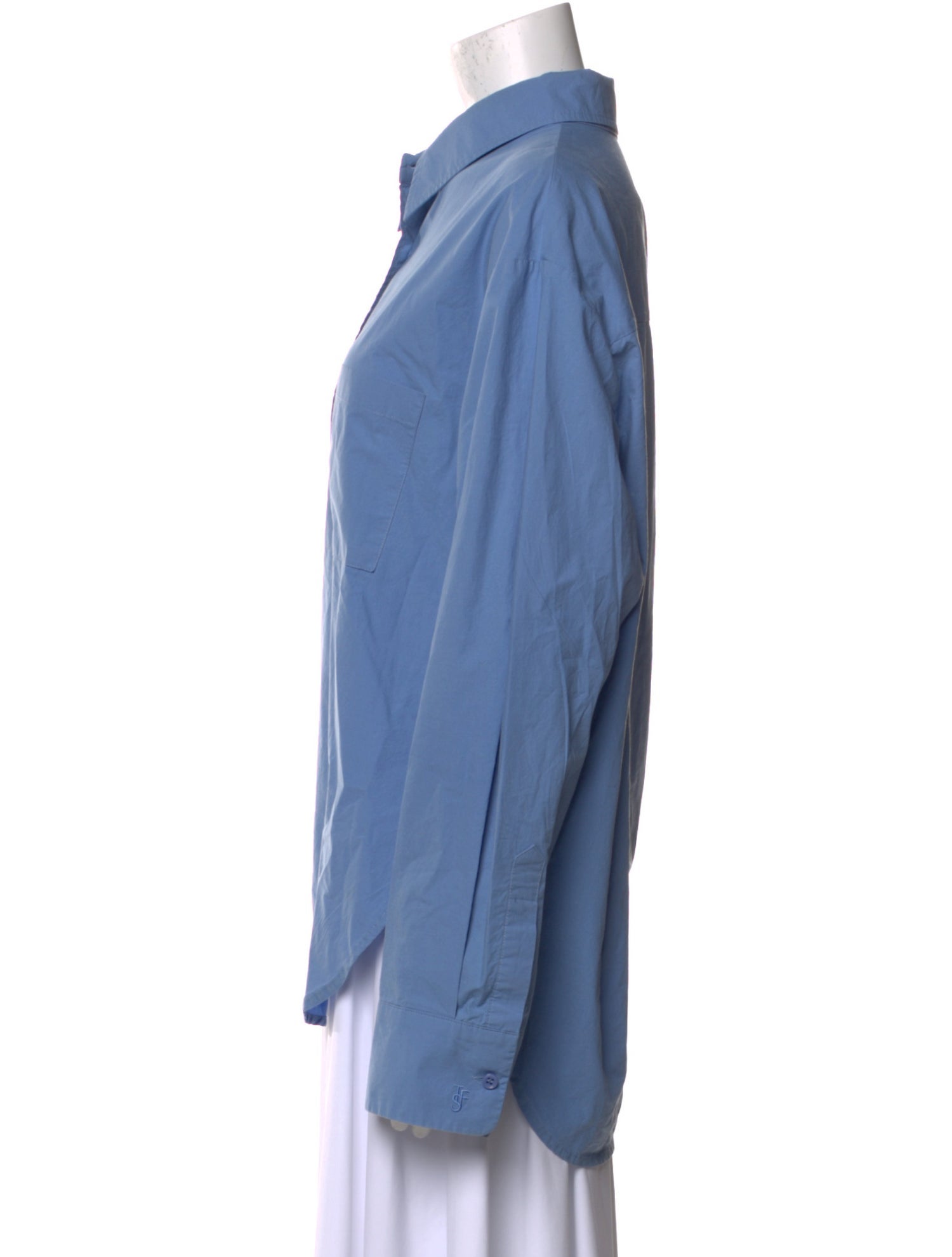 The Frankie Shop Long Sleeve Button-Up Top