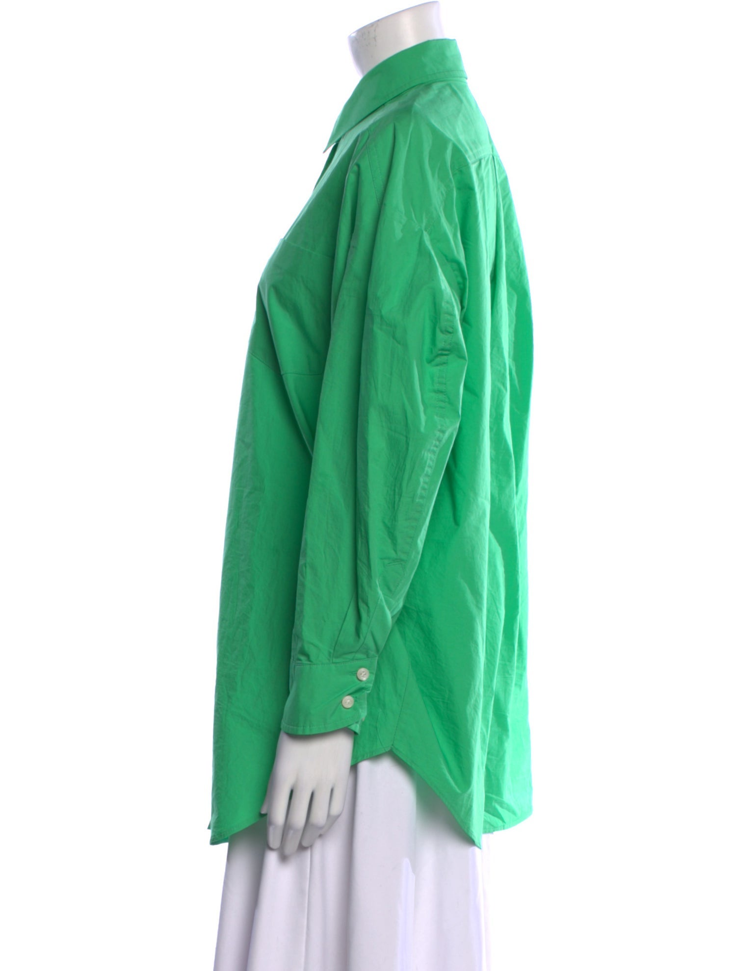 The Frankie Shop Long Sleeve Button-Up Top