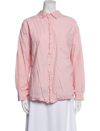 The Frankie Shop Long Sleeve Button-Up Top