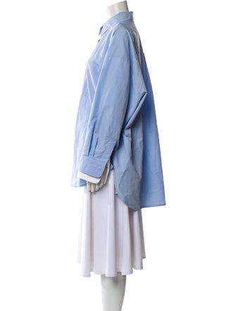 The Frankie Shop Long Sleeve Button-Up Top