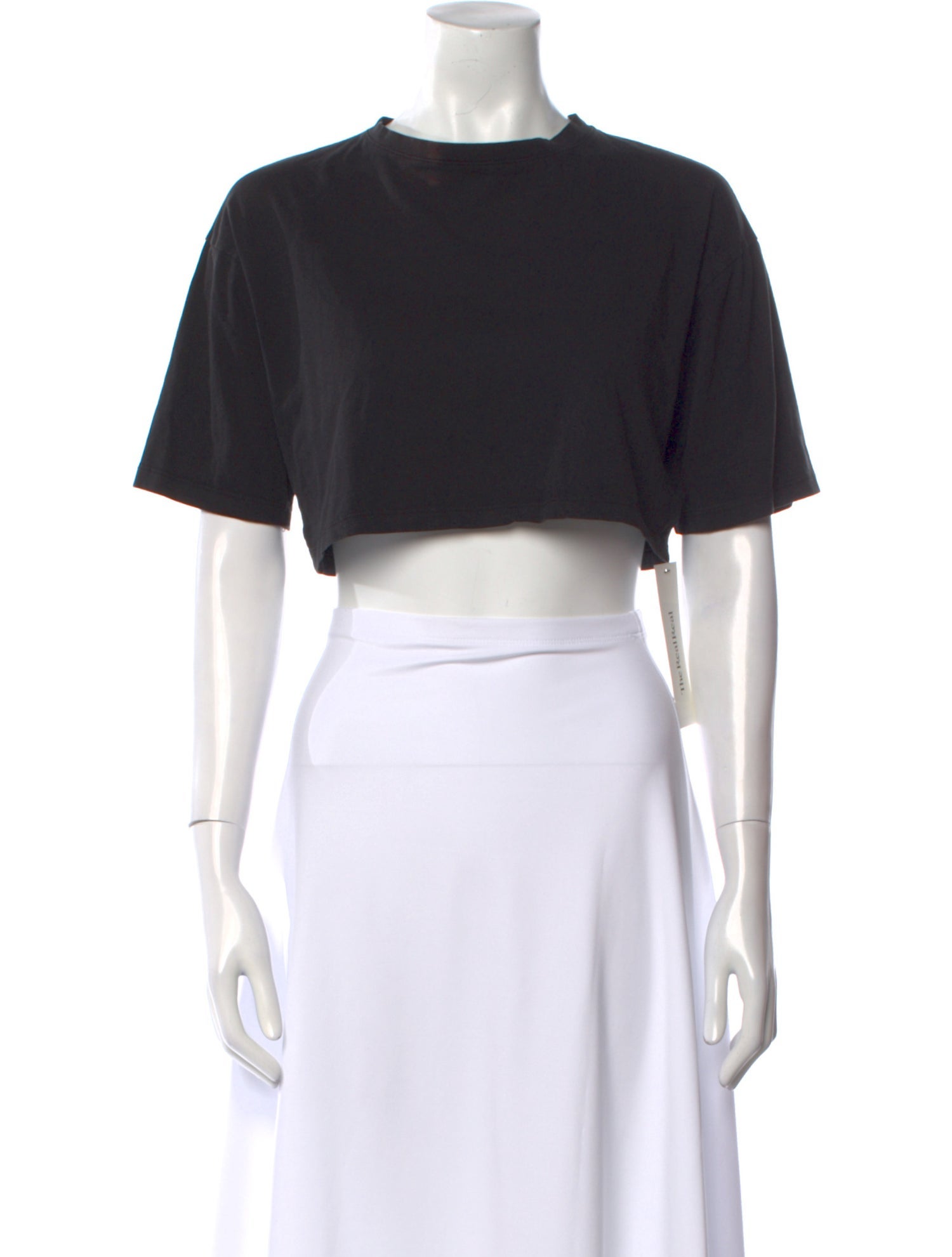 The Frankie Shop Crew Neck Short Sleeve Crop Top