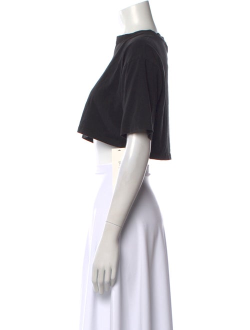 The Frankie Shop Crew Neck Short Sleeve Crop Top