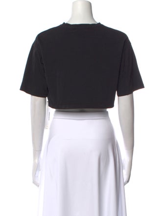 The Frankie Shop Crew Neck Short Sleeve Crop Top