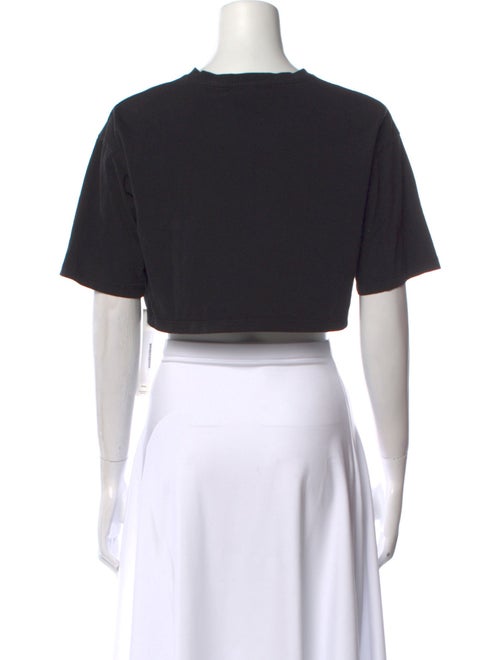 The Frankie Shop Crew Neck Short Sleeve Crop Top