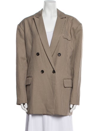 The Frankie Shop Houndstooth Print Coat