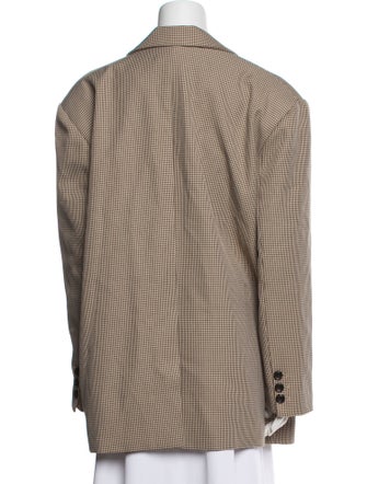 The Frankie Shop Houndstooth Print Coat