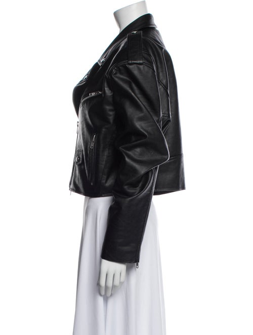 The Frankie Shop Faux Leather Biker Jacket
