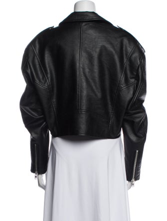 The Frankie Shop Faux Leather Biker Jacket