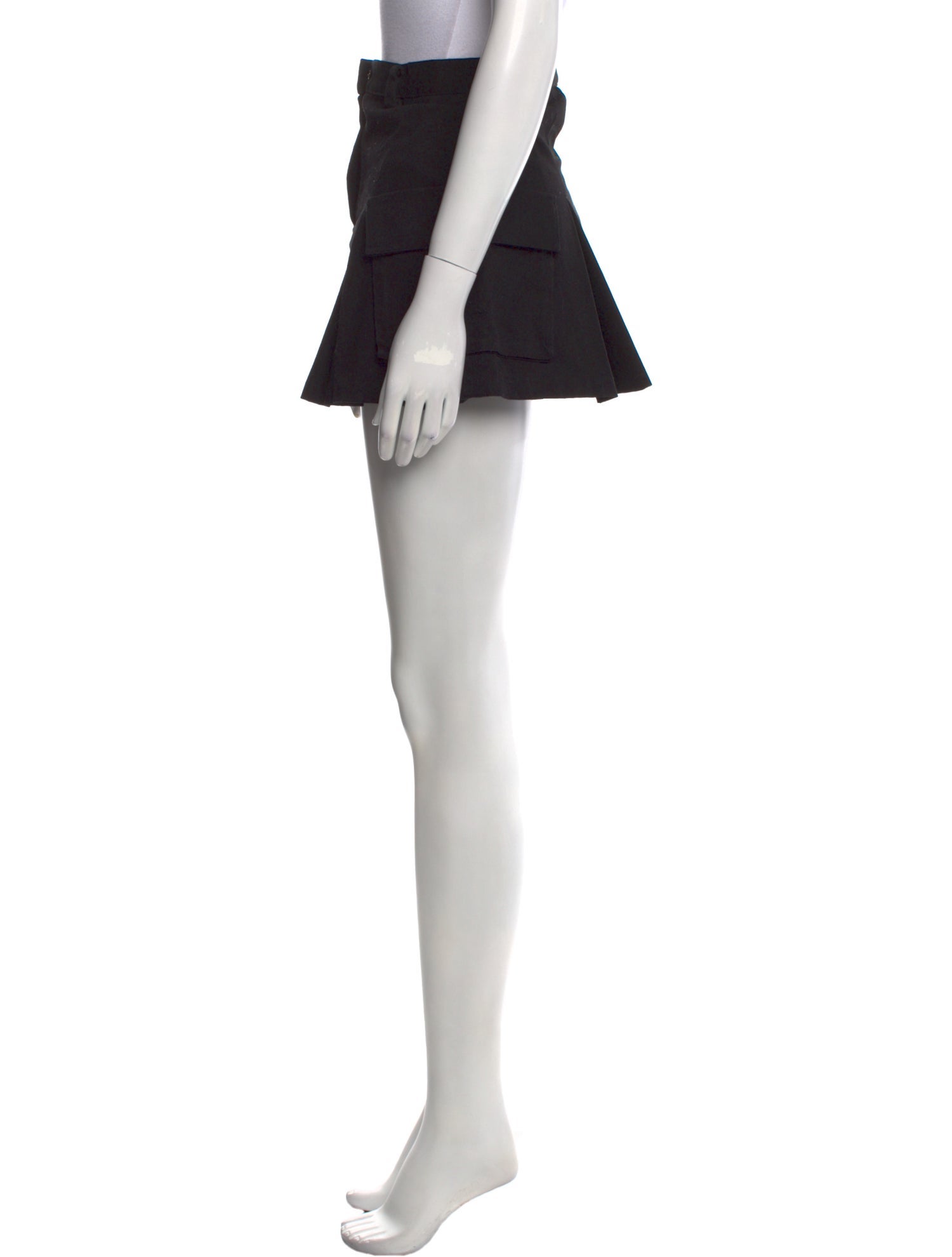 The Frankie Shop Pleated Accents Mini Skirt