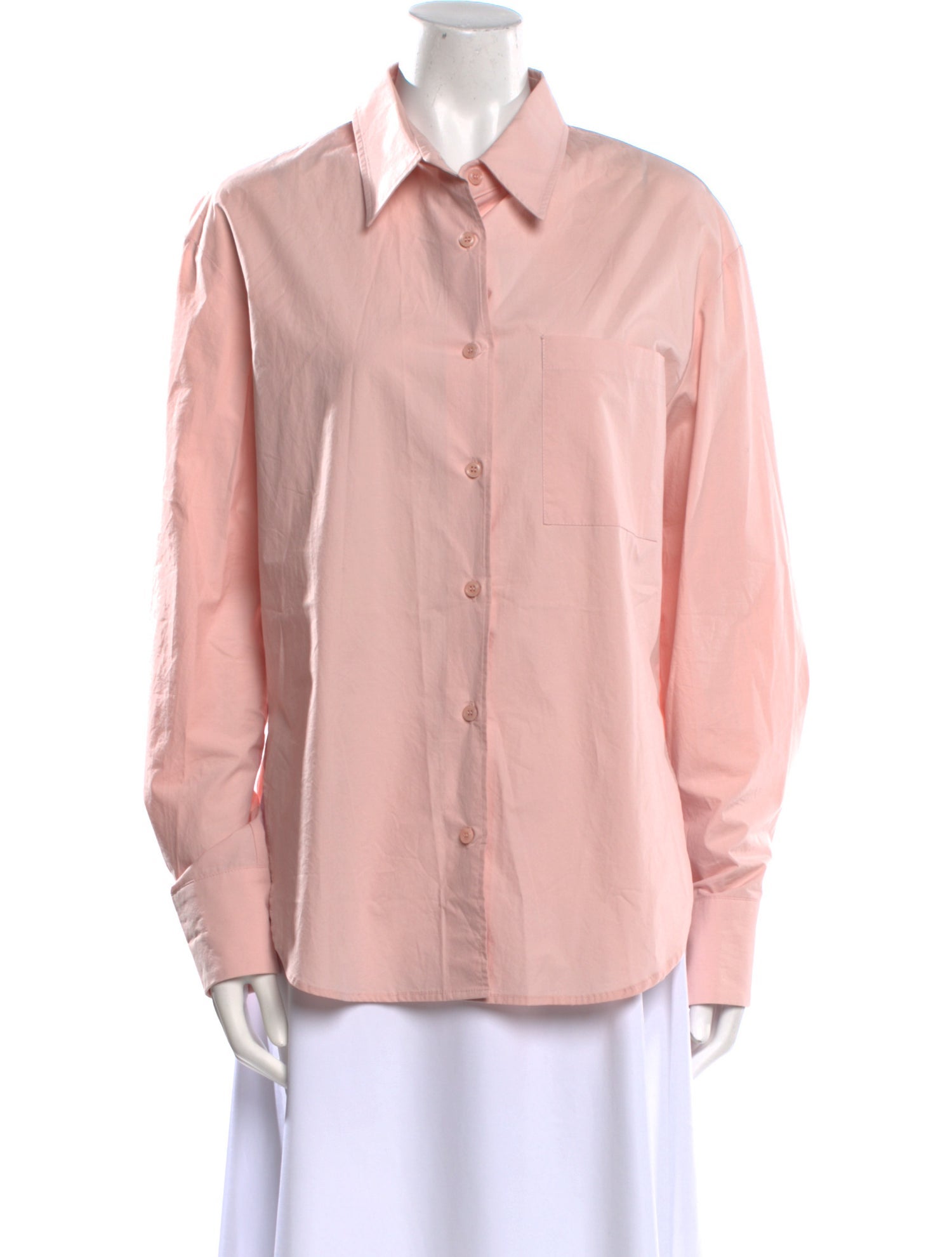 The Frankie Shop Long Sleeve Button-Up Top