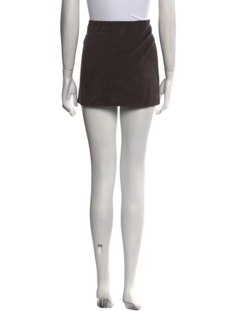 The Frankie Shop Pleated Accents Mini Skirt