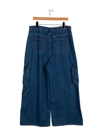 The Frankie Shop High-Rise Wide Leg Jeans