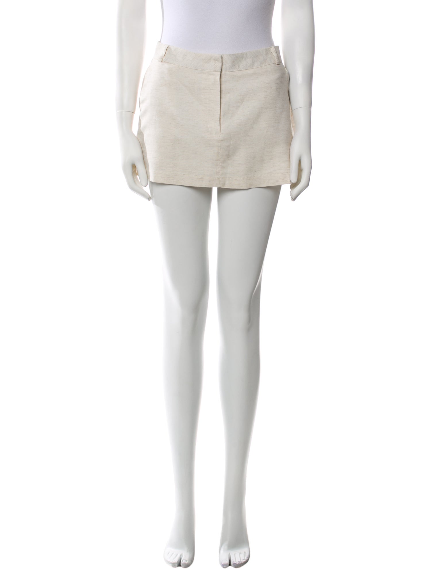 The Frankie Shop Pleated Accents Mini Skirt