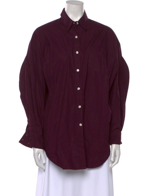 The Frankie Shop Long Sleeve Button-Up Top