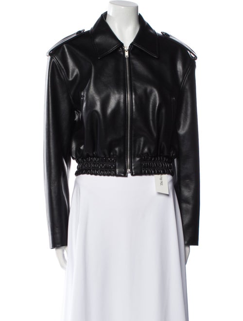 The Frankie Shop Faux Leather Biker Jacket