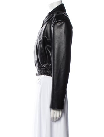 The Frankie Shop Faux Leather Biker Jacket