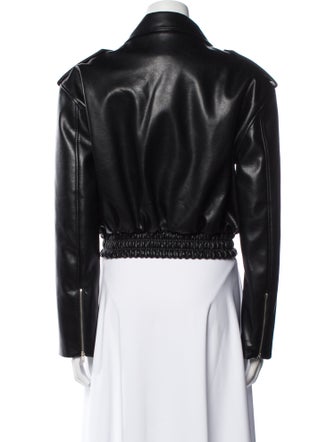 The Frankie Shop Faux Leather Biker Jacket
