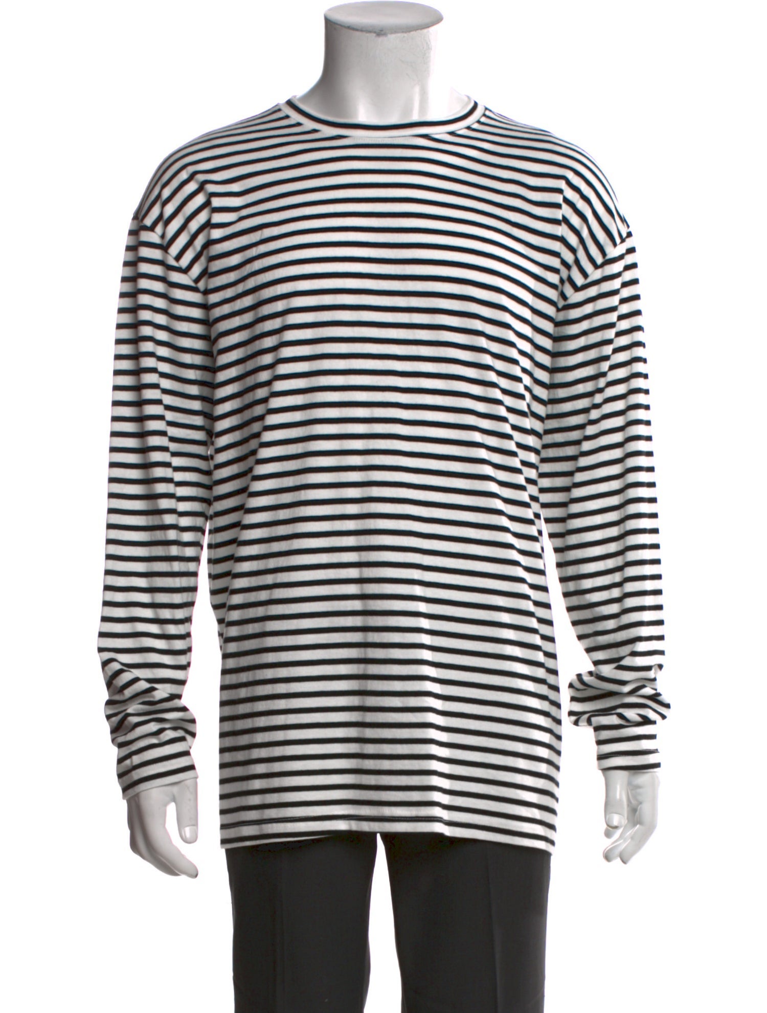 The Frankie Shop Striped Crew Neck Henley